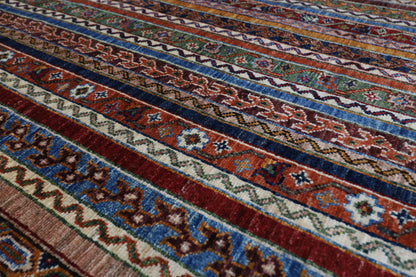 176 x 252 cm | Oriental Turkish shall Style Afghan Tribal Hand Knotted Wool Carpet