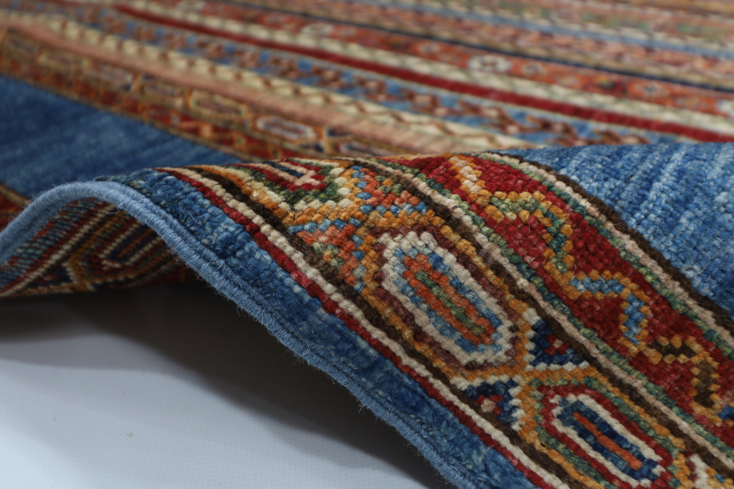 176 x 252 cm | Oriental Turkish shall Style Afghan Tribal Hand Knotted Wool Carpet