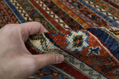 176 x 252 cm | Oriental Turkish shall Style Afghan Tribal Hand Knotted Wool Carpet