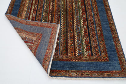 176 x 252 cm | Oriental Turkish shall Style Afghan Tribal Hand Knotted Wool Carpet