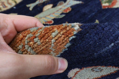 198 x 296 cm | 6'6 x 9'9 Ft Fish Party Afghan Carpet