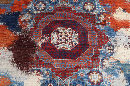 198 x 290 cm | 6'6 x 9'7 Ft Abstract Afghan Carpet