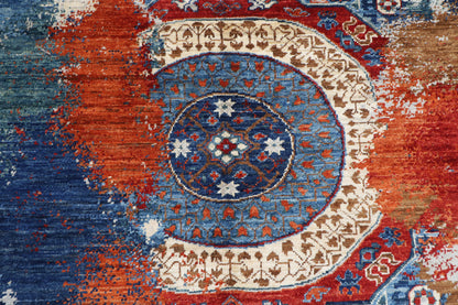 198 x 290 cm | 6'6 x 9'7 Ft Abstract Afghan Carpet