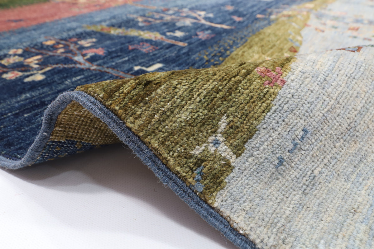 197 x 296 cm | 6'6 x 9'9 Ft Landscape Afghan Carpet
