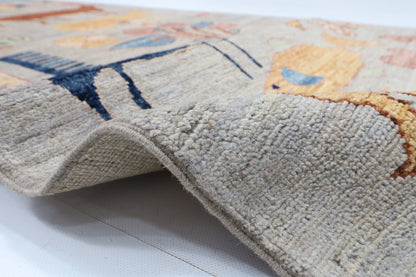 84 x 312 cm | 2'9 x 10'3 Ft Art Afghan Carpet