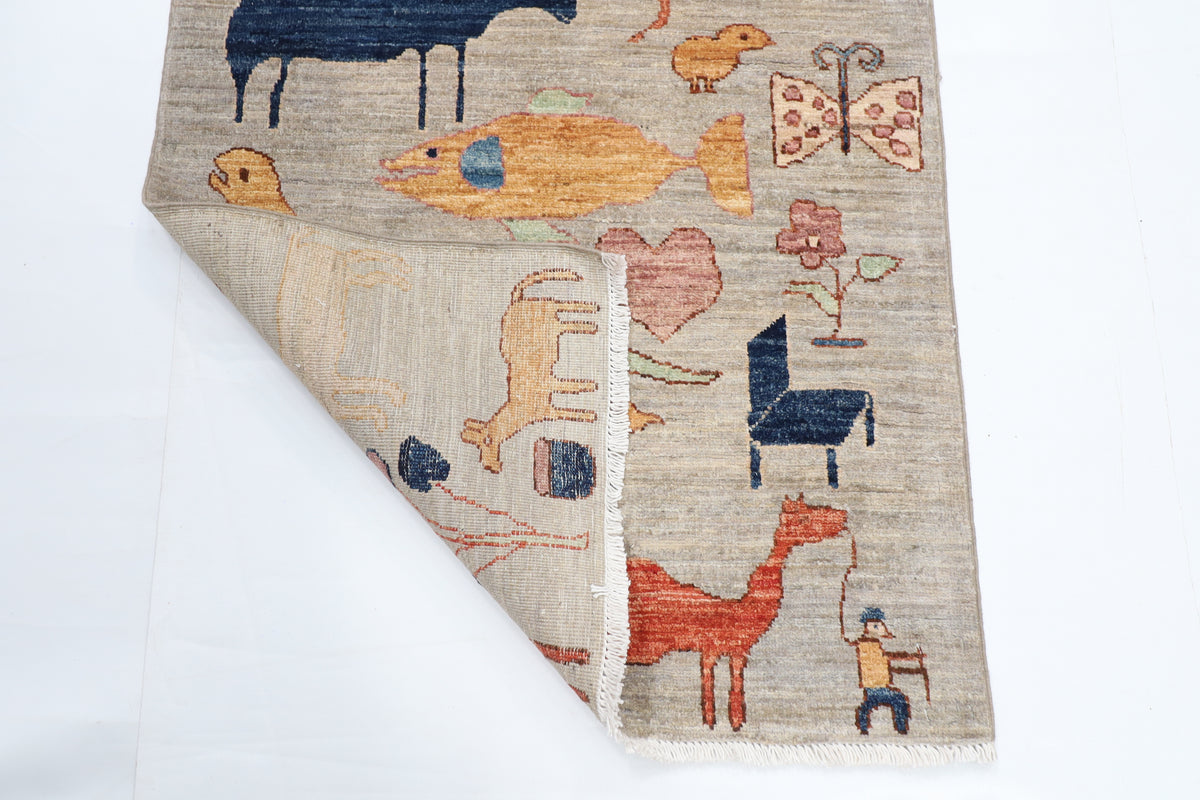 84 x 312 cm | 2'9 x 10'3 Ft Art Afghan Carpet