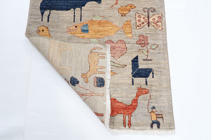 84 x 312 cm | 2'9 x 10'3 Ft Art Afghan Carpet