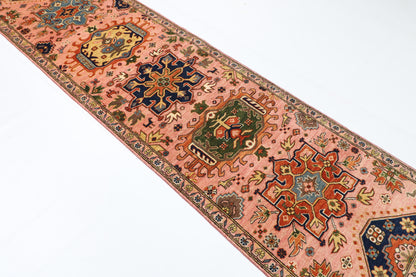 85 x 301 cm | 2'10 x 9'11 Ft Pink Afghan Carpet
