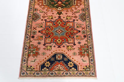 85 x 301 cm | 2'10 x 9'11 Ft Pink Afghan Carpet
