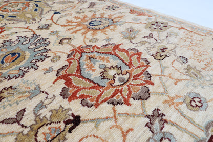 96 x 397 cm | Hand Knotted Runner Floral Afghan Carpet