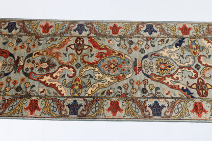 81 x 395 cm | 2'8 x 13 Ft Alfombra Oushak Afgana