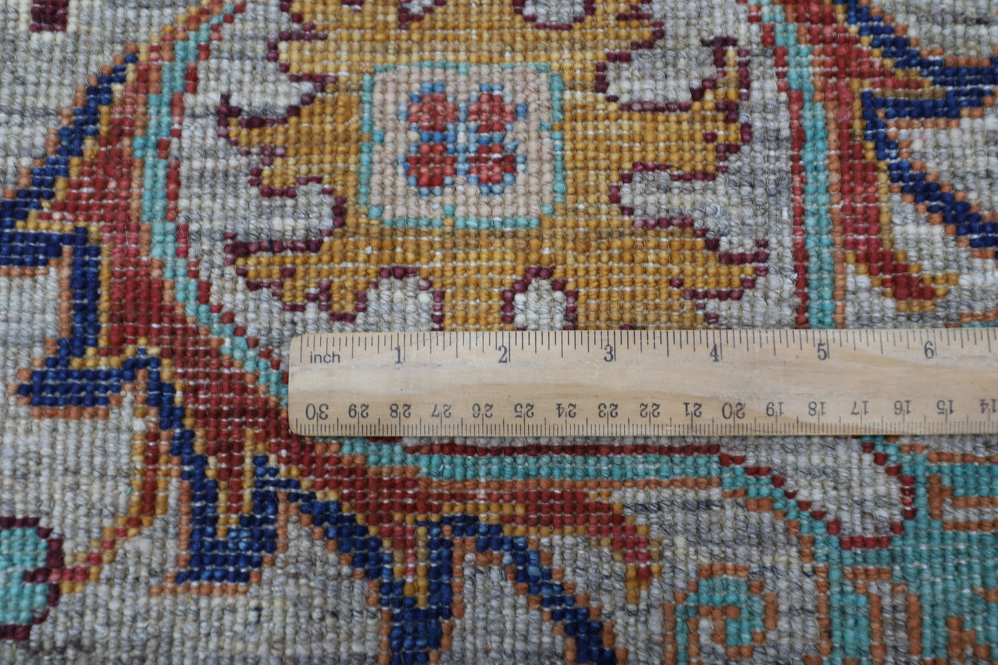371 x 527 cm | Sultani Grey Afghan Hand Knotted Carpet Large Size Carpet