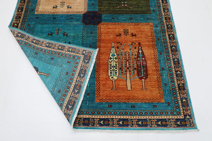 155 x 203 cm | Oriental tree of life Afghan Tribal Hand Knotted Wool Carpet