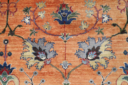 393 x 586 cm | Large Floral Afghan Veg Dye Wool carpet