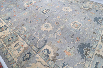 410 x 591 cm | Large Oushak Afghan Veg Dye Wool carpet