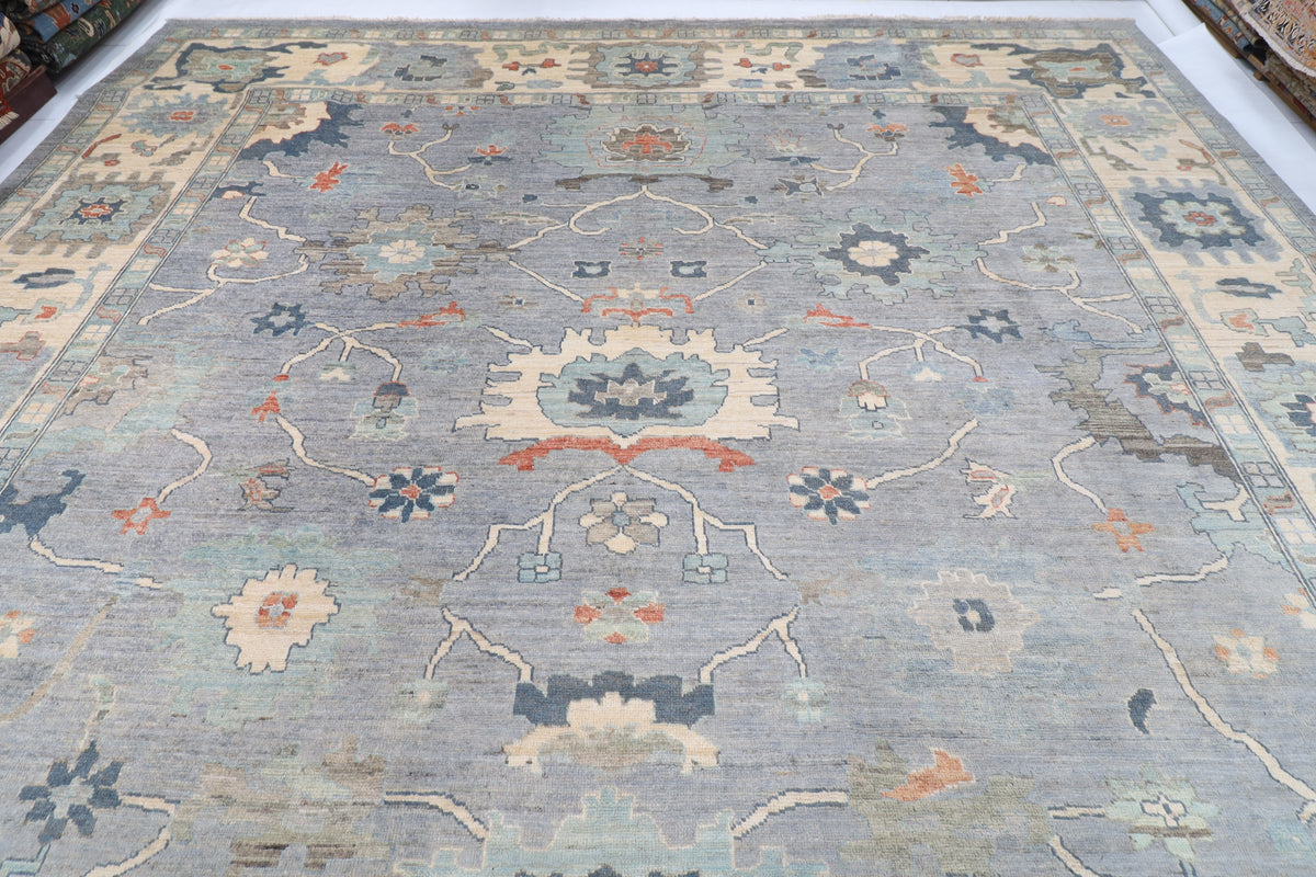 410 x 591 cm | Large Oushak Afghan Veg Dye Wool carpet