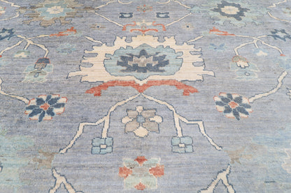 410 x 591 cm | Large Oushak Afghan Veg Dye Wool carpet