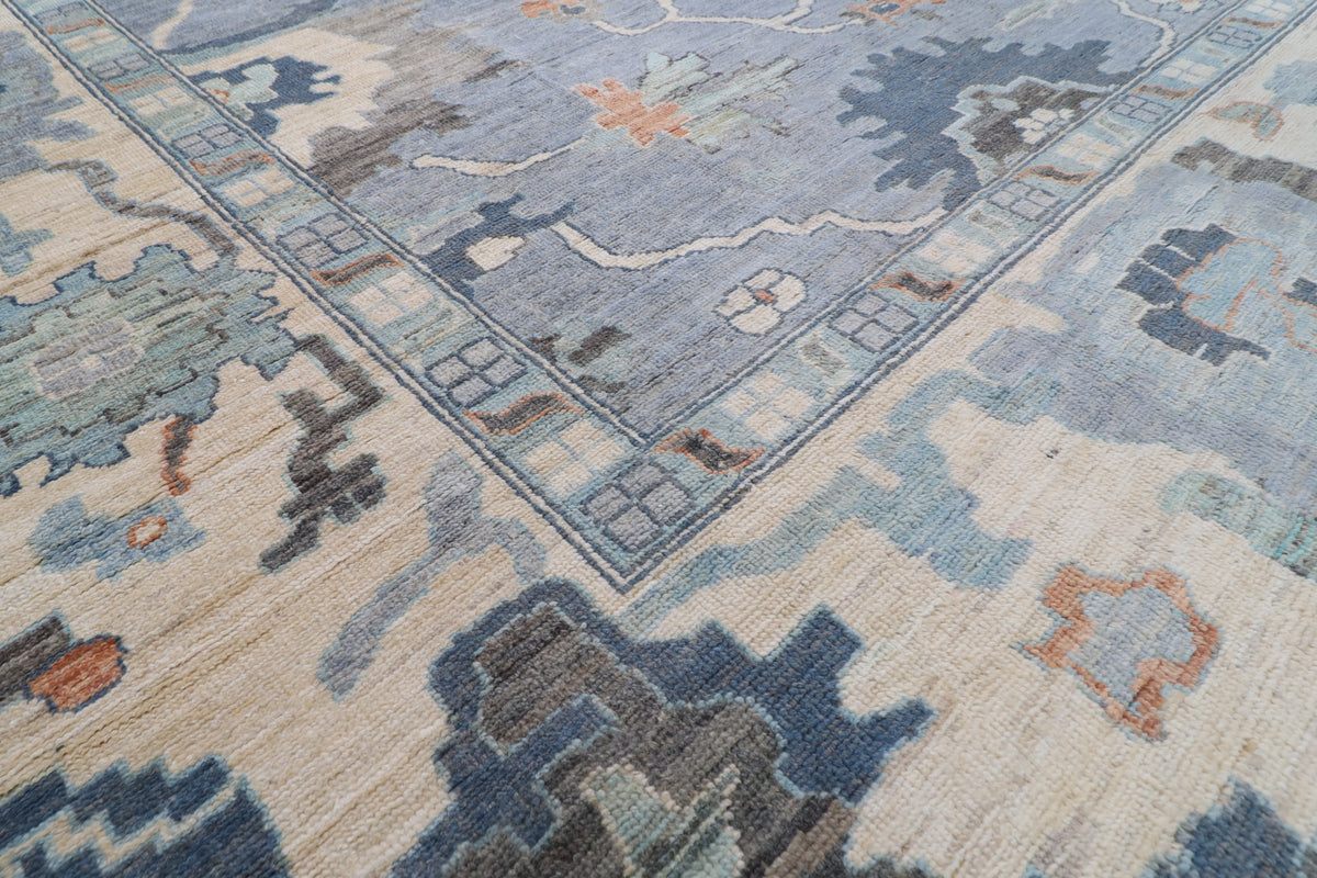 410 x 591 cm | Large Oushak Afghan Veg Dye Wool carpet