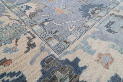 410 x 591 cm | Large Oushak Afghan Veg Dye Wool carpet