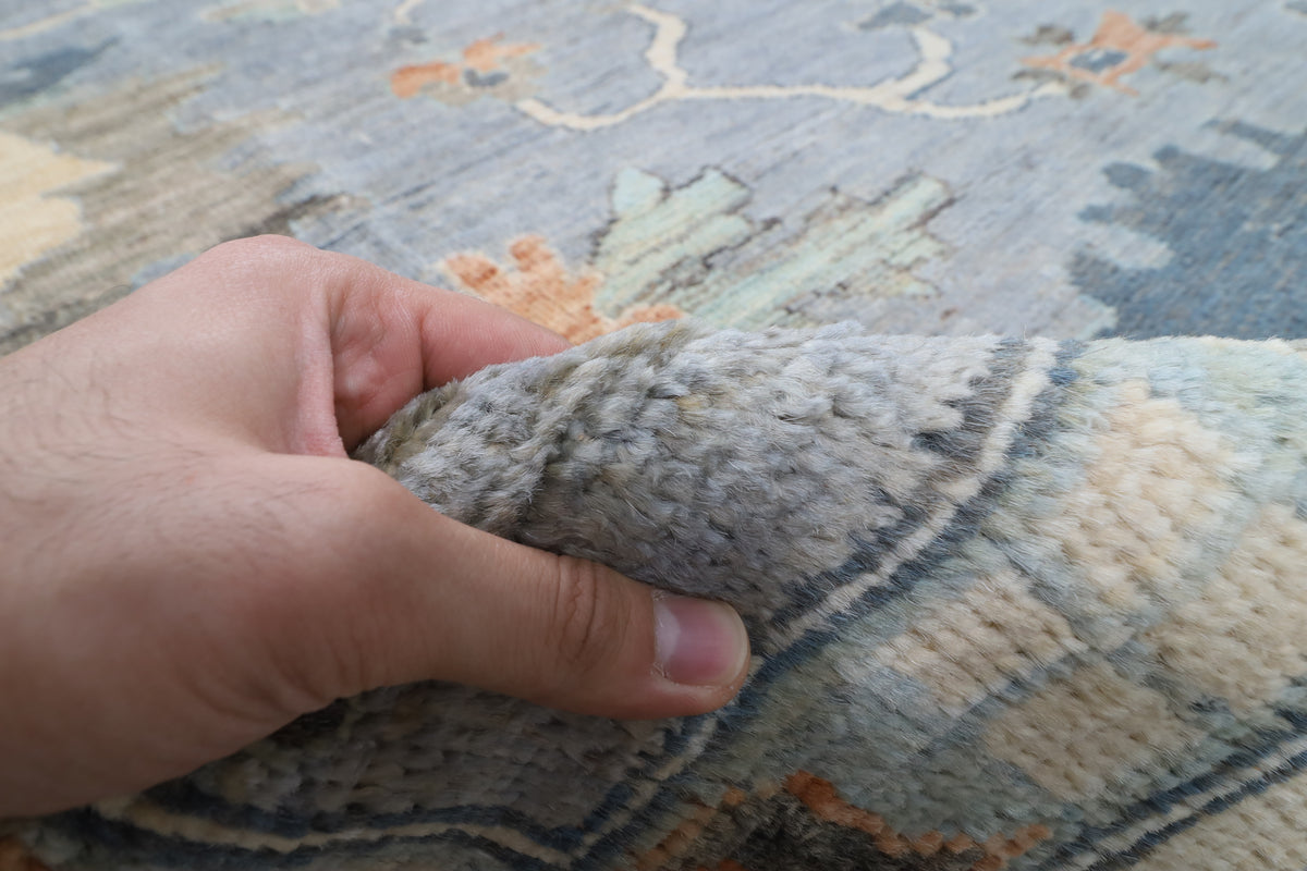 410 x 591 cm | Large Oushak Afghan Veg Dye Wool carpet