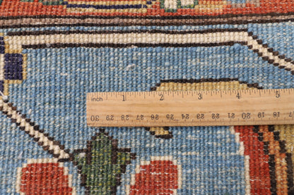 350 x 440 cm | Green Afghan Veg Dye Wool carpet