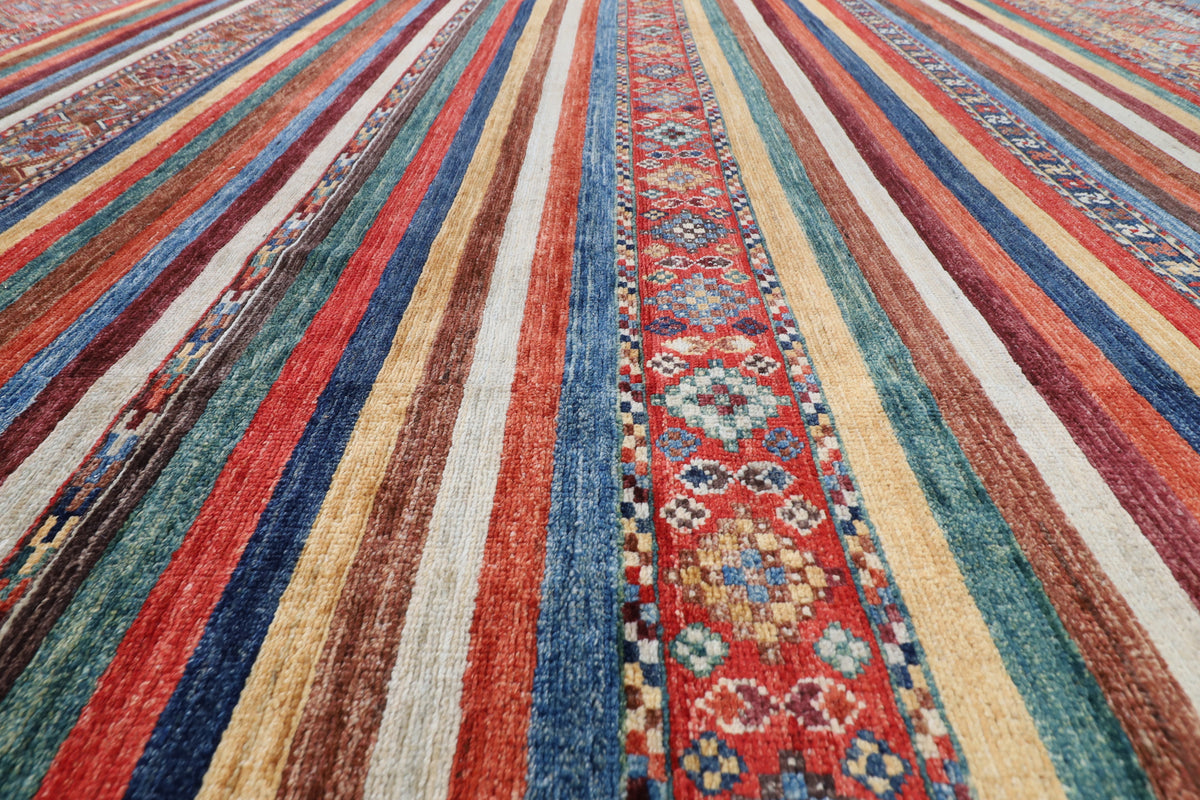 405 x 593 cm | Tribal Afghan Veg Dye Wool carpet