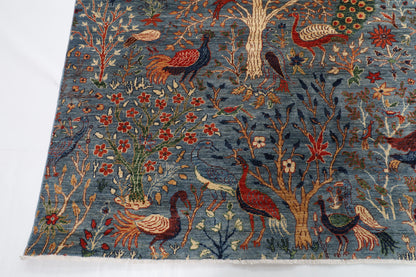 358 x 500 cm | Birds Afghan Veg Dye Wool carpet