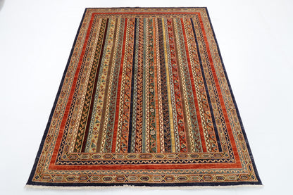 157 x 202 cm | Shawl Afghan Veg Dye Wool carpet