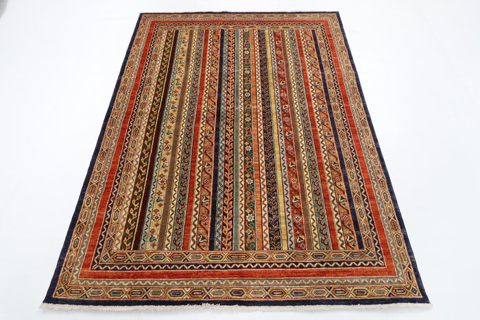 157 x 202 cm | Shawl Afghan Veg Dye Wool carpet