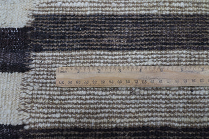 212 x 303 cm | Oriental Moroccan Beige Area Rug Afghan Tribal Hand Knotted Wool Carpet