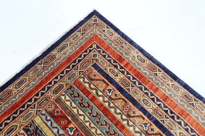 157 x 202 cm | Shawl Afghan Veg Dye Wool carpet