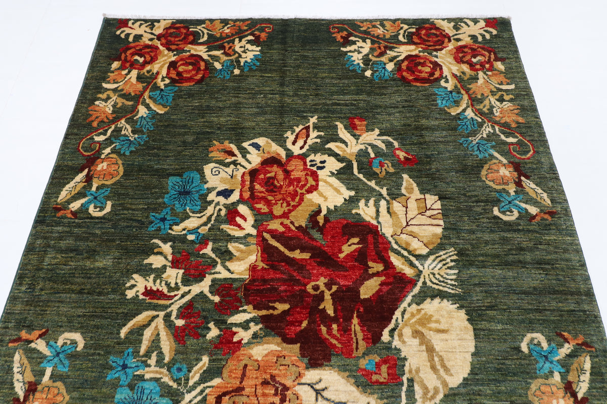 152 x 205 cm | Gabbeh Afghan Veg Dye Wool carpet