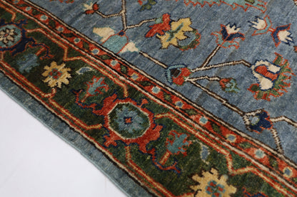 122 x 180 cm | Oriental Floral Gray Area Rug Afghan Tribal Hand Knotted Wool Carpet