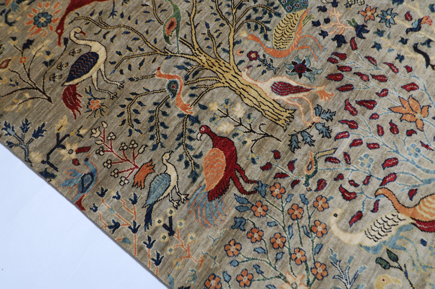 147 x 200 cm | Oriental birds Area Rug Afghan Tribal Hand Knotted Wool Carpet