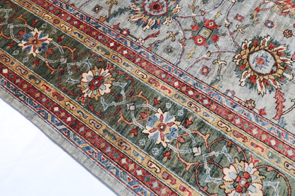 300 x 423 cm | Large Floral Hand Knotted veg Dye Wool Afghan Carpet