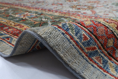 300 x 423 cm | Large Floral Hand Knotted veg Dye Wool Afghan Carpet