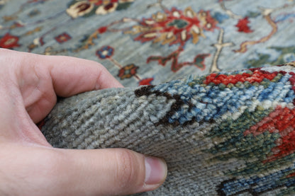 300 x 423 cm | Large Floral Hand Knotted veg Dye Wool Afghan Carpet