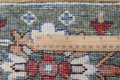 300 x 423 cm | Large Floral Hand Knotted veg Dye Wool Afghan Carpet