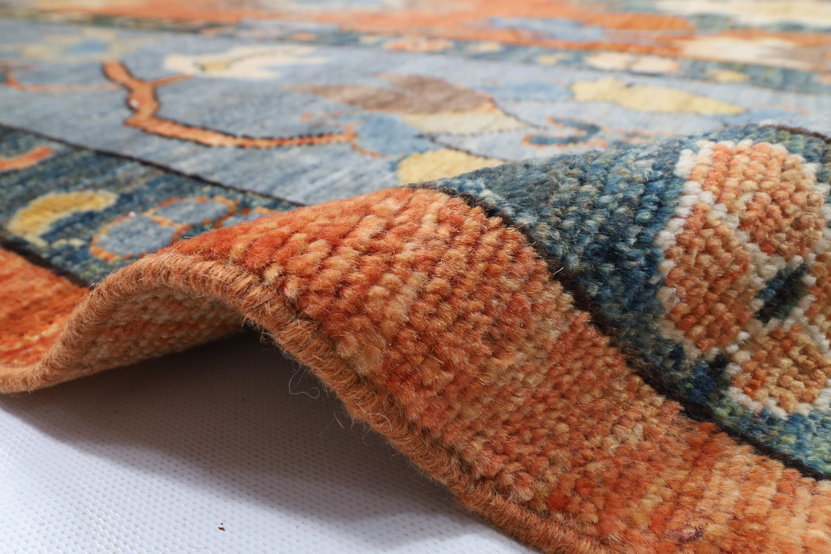 283 x 366 cm | Oushak design Hand Knotted veg Dye Wool Afghan Carpet