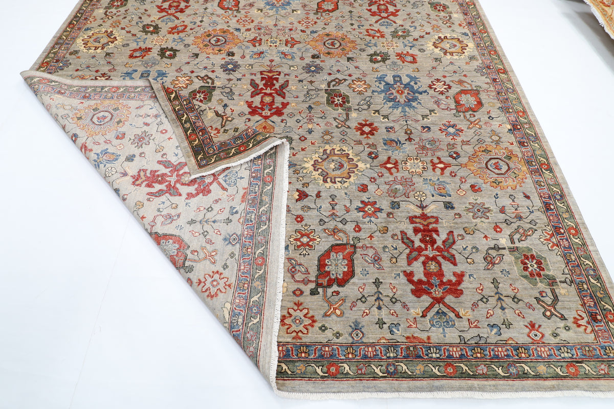 276 x 366 cm | Serapi design Hand Knotted veg Dye Wool Afghan Carpet