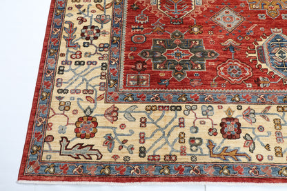 273 x 360 cm | Waziri design Hand Knotted veg Dye Wool Afghan Carpet