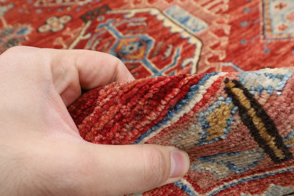 273 x 360 cm | Waziri design Hand Knotted veg Dye Wool Afghan Carpet