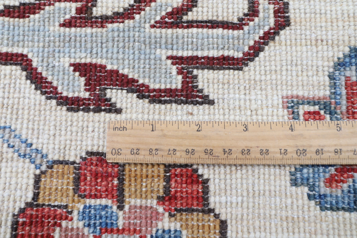 273 x 360 cm | Waziri design Hand Knotted veg Dye Wool Afghan Carpet