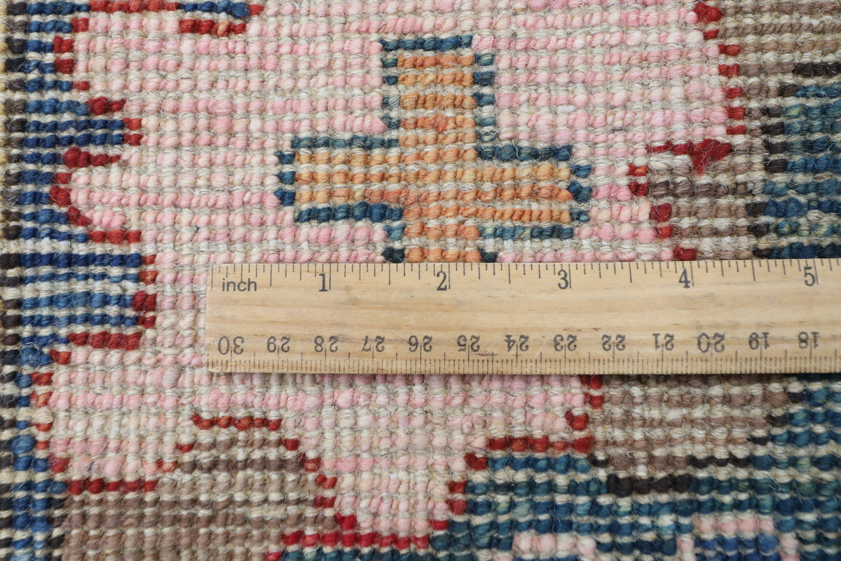 253 x 299 cm | Oushak brown Design Hand Knotted veg Dye Wool Afghan Carpet