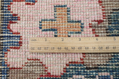 253 x 299 cm | Oushak brown Design Hand Knotted veg Dye Wool Afghan Carpet