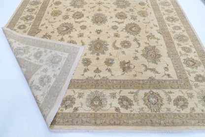 305 x 421 cm | Ziegler beige Design Hand Knotted veg Dye Wool Afghan Carpet