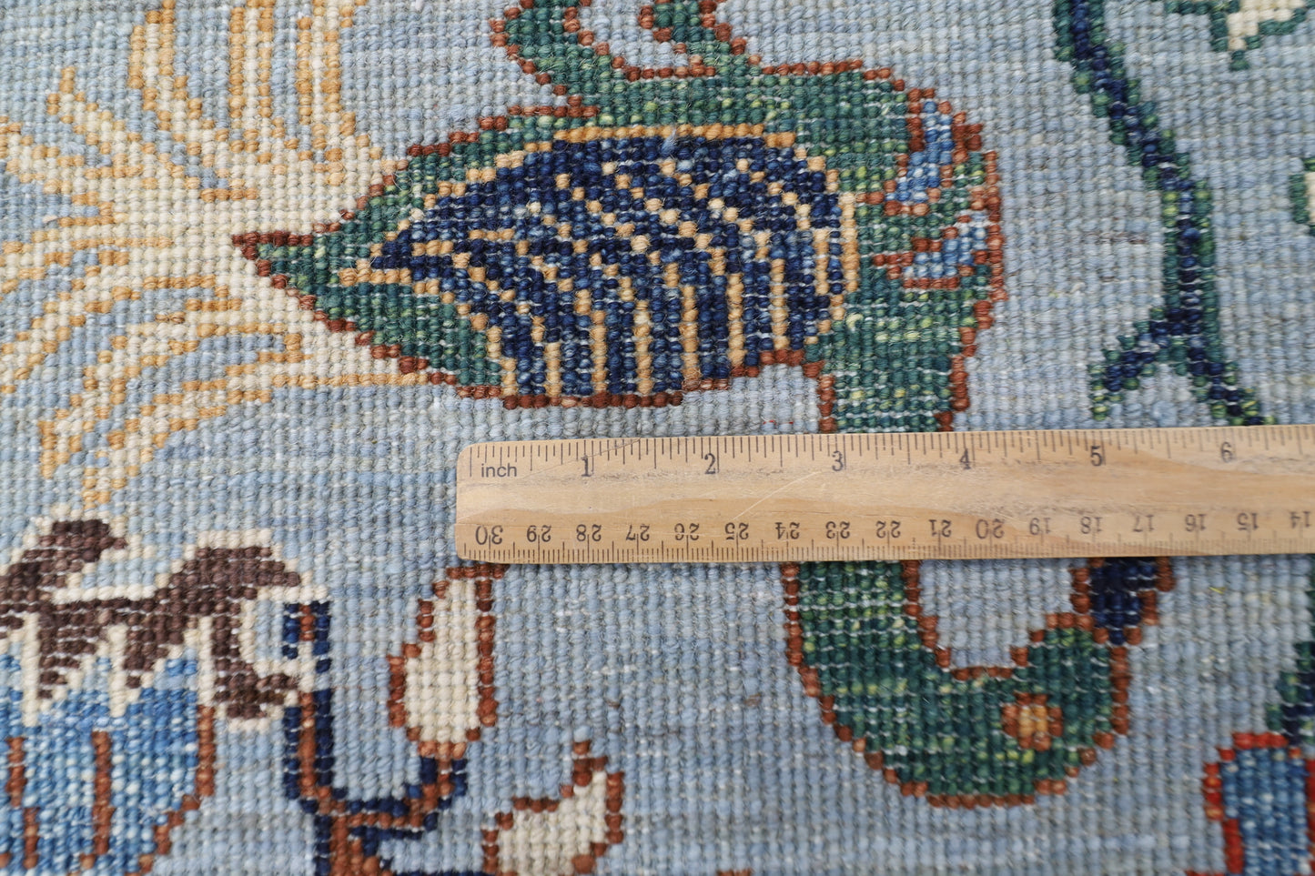 281 x 362 cm | Oriental Birds Gray Area Rug Afghan Hand Knotted Veg Dye Wool carpet