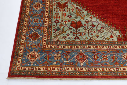276 x 360 cm | Oriental Heriz  Area Rug Afghan Hand Knotted Veg Dye Wool carpet