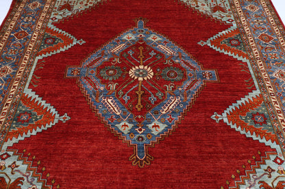 276 x 360 cm | Oriental Heriz  Area Rug Afghan Hand Knotted Veg Dye Wool carpet
