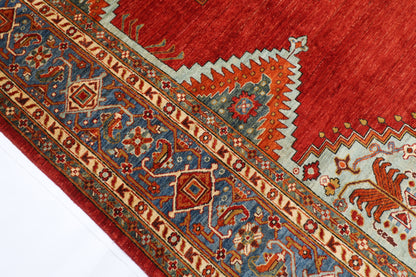 276 x 360 cm | Oriental Heriz  Area Rug Afghan Hand Knotted Veg Dye Wool carpet